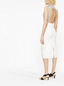 Victoria Beckham montata su gonna lunga