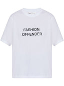 Victoria Beckham Mode Täter Baumwoll -T -Shirt