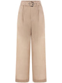 Pantaloni a larga gamba di brunello cucinelli