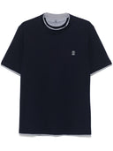 Brunello Cucinelli Logo Cotton T Shirt