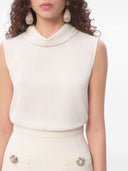 Valentino Silk High Neck Top