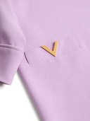 Valentino V Logo Silk Mini Dress