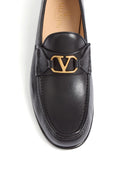 Valentino Garavani V Logo Signature Leather Loafers