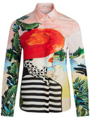 Alice + Olivia Willa Printed Shirt