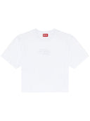 Diesel T Buxt Cropped Cotton T Shirt