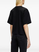 Diesel T Buxt Cropped Cotton T Shirt
