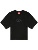 Diesel T Buxt Cropped Cotton T Shirt