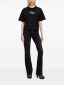 Diesel T Buxt Cropped Cotton T Shirt