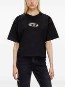 Diesel T Buxt Cropped Cotton T Shirt