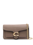 Coach Tabby Chain Leather Clutch