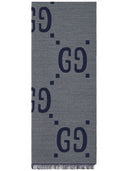 Gucci Gg Wool And Silk Blend Scarf