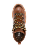 Prada Leather Lace Up Boots
