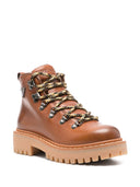 Prada Leather Lace Up Boots