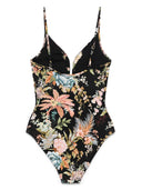 Zimmermann Tallow Printed Swimsuit