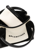 Balenciaga Navy Cabas Xs Canvas Tote Bag
