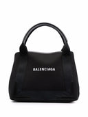 Balenciaga Navy Cabas Small Tela Borse