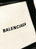Balenciaga Navy Cabas Small Canvas Tote Bag