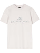 Maglietta di cotone Balenciaga logo