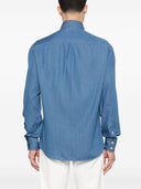Brunello Cucinelli Denim Cotton Shirt