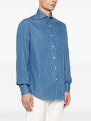 Brunello Cucinelli Denim Cotton Shirt