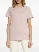 Maglietta di cotone logo moncler