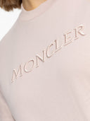 Maglietta di cotone logo moncler