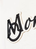 Maglietta di cotone logo moncler