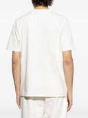Maglietta di cotone logo moncler