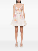 Zimmermann Crush Silk Blend Mini Robe