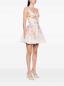 Zimmermann Crush Silk Blend Mini Robe