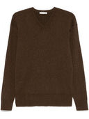 The Row Main Cashmere Blend V Necked Sweater
