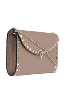 Valentino Garavani Leather Rockstud Mini Bag With Strap