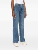 Syv tess brede ben denim jeans