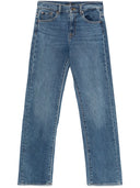 Syv tess brede ben denim jeans