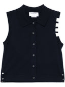 Top di cotone Thom Browne da 4 bar