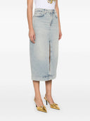 Syv rav denim bomuld nederdel