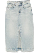 Syv rav denim bomuld nederdel