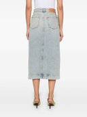 Syv rav denim bomuld nederdel