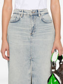 Syv rav denim bomuld nederdel