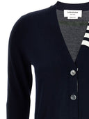 Thom Browne 4 Bar Cotton Cardigan