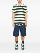 ICECREAM Running Dog Striped Polo Shirt