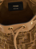 Fendi Mon Tresor Mini Leather Bucket Bag