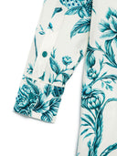 F.R.S . Printed Silk Shirt Dress