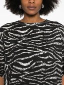 The Attico Zebra Print Cotton T Shirt