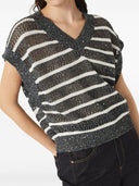 Brunello Cucinelli Striped Linen Top