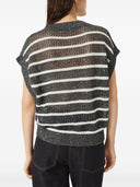 Brunello Cucinelli Striped Linen Top