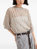 Brunello Cucinelli Leinen Crewneck Top