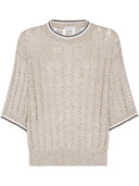 Brunello Cucinelli Leinen Crewneck Top