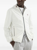 Giacca blouson nylon brunello