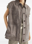 Brunello Cucinelli Suede lædervest